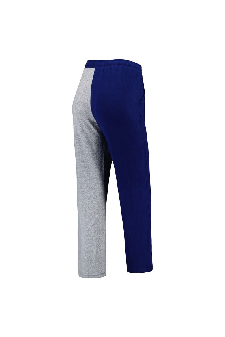 Women's ZooZatz Navy/Gray North Carolina Tar Heels Colorblock Cozy Tri-Blend Lounge Pants, Alternate, color, Navy