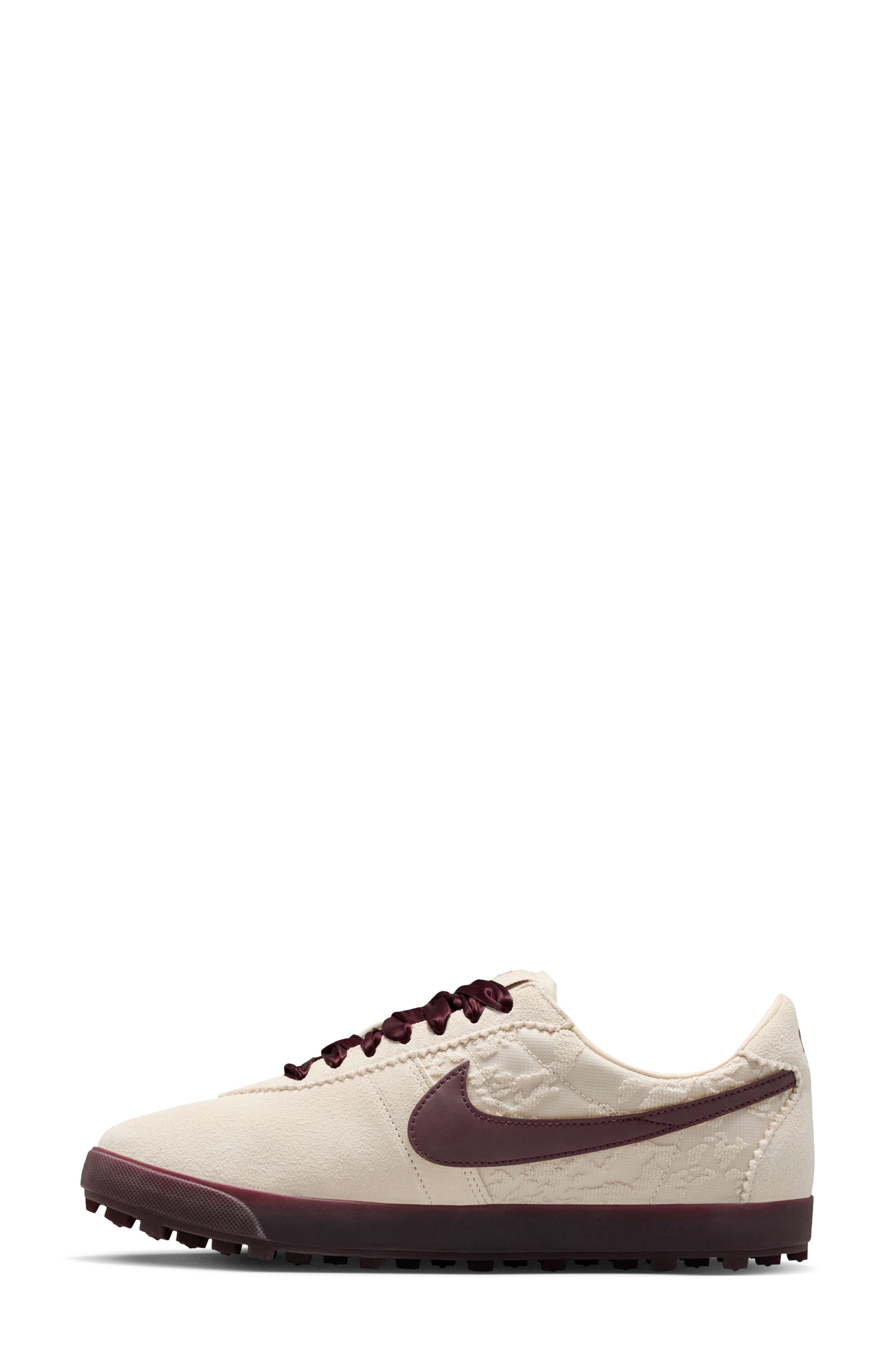 Nike Astrograbber Football Sneaker, Alternate, color, Light Cream/ Burgundy/ Orange