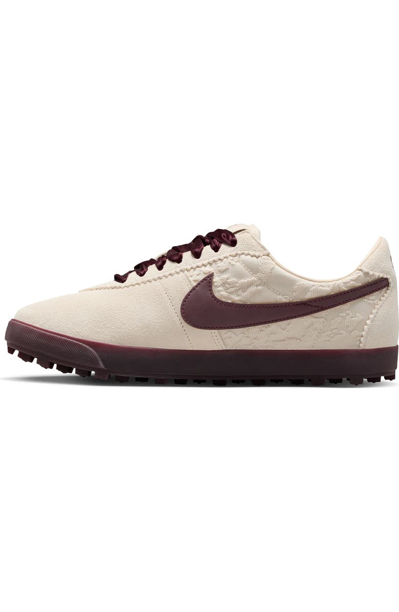 Nike Astrograbber Football Sneaker, Alternate, color, Light Cream/ Burgundy/ Orange