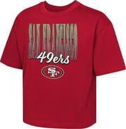 Outerstuff Girls Youth Outerstuff  Scarlet San Francisco 49ers Big City Boxy T-Shirt