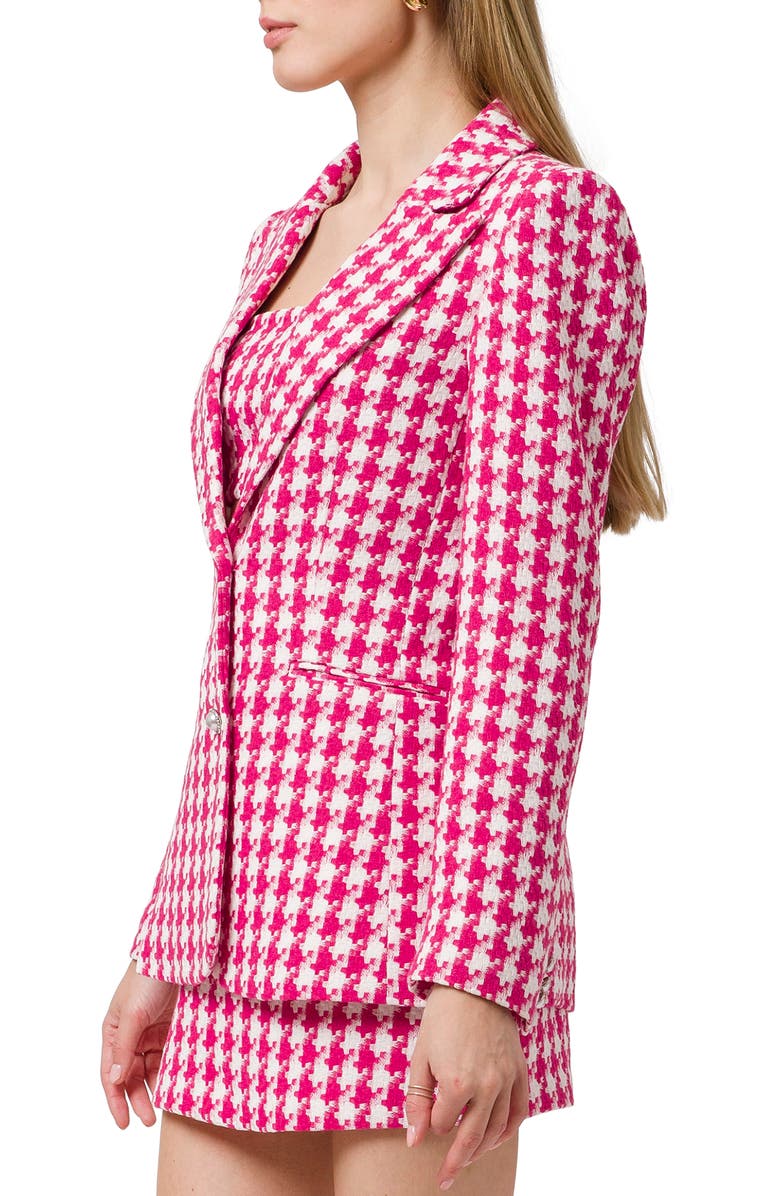 WAYF Houndstooth Tweed Blazer, Alternate, color, 