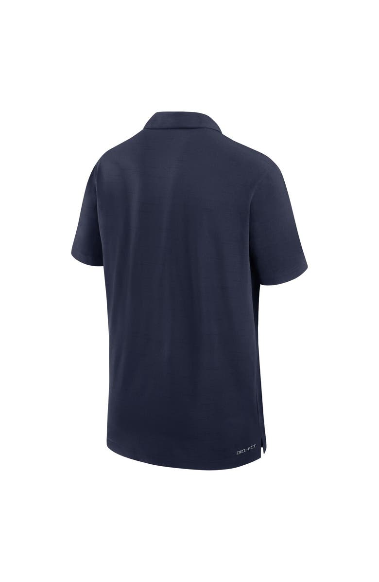 Jordan Brand Men's Jordan Brand Navy Michigan Wolverines 2024 Sideline Woven Performance Polo, Alternate, color, Navy