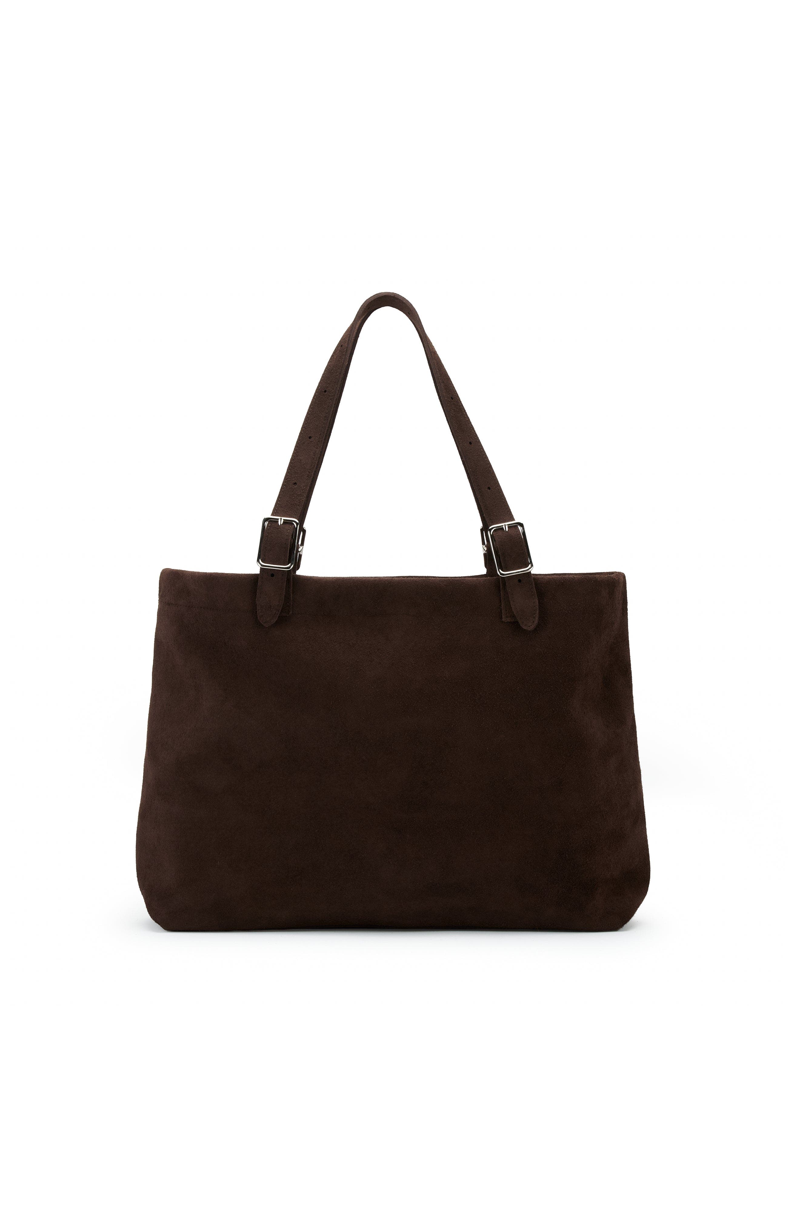 Ezra Arthur Dakota Nubuck Suede Leather Tote Bag, Main, color, Cocoa