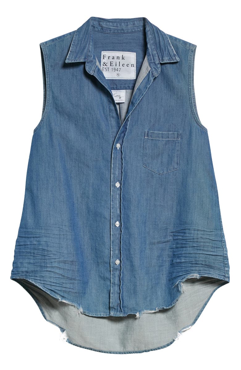 Frank & Eileen Fiona Sleeveless Cotton Blouse, Alternate, color, 