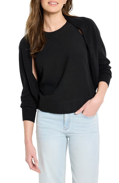 Cotton Blend Shrug Cardigan