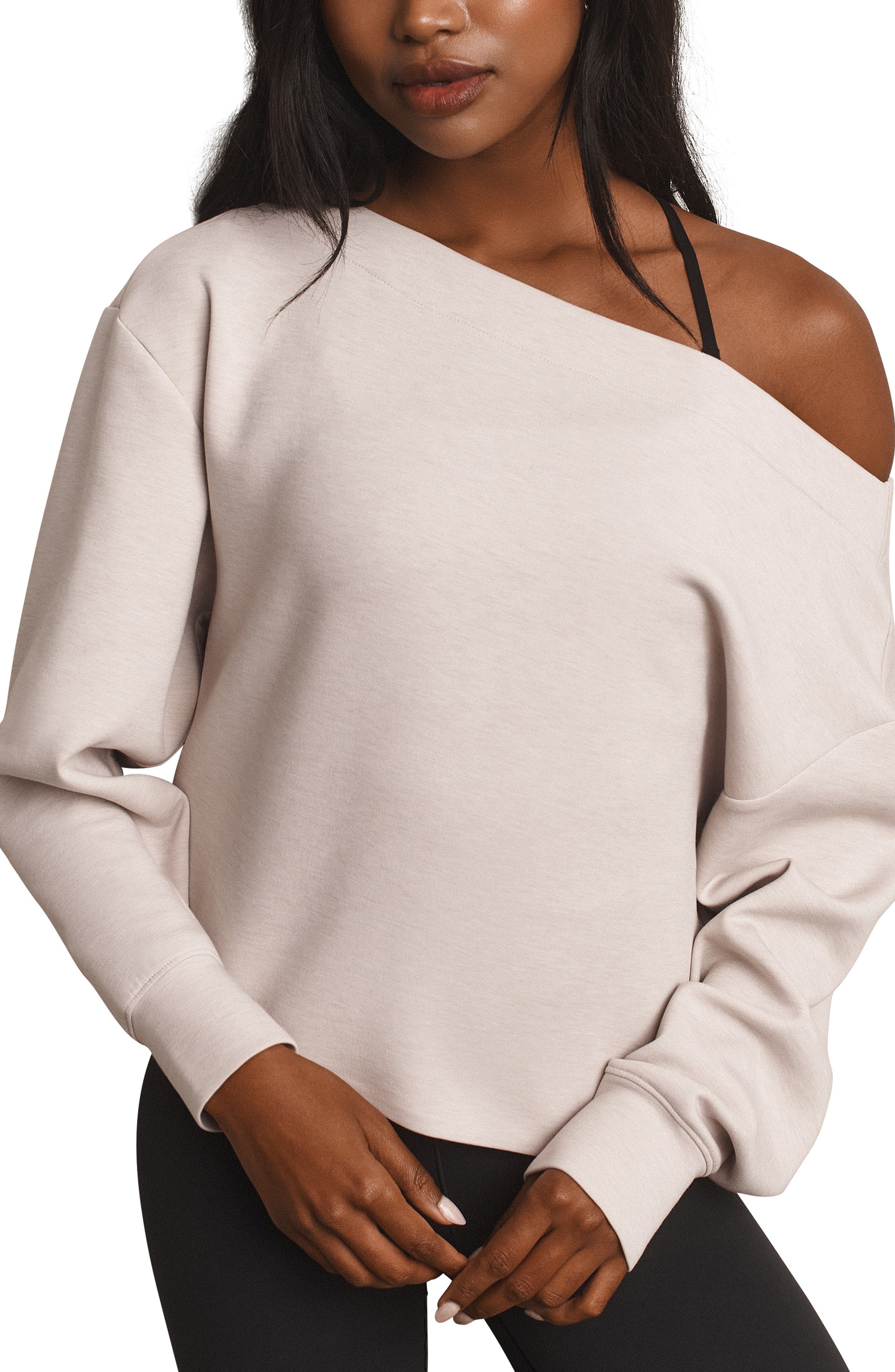 Rhone Dreamglow Bateau Sweatshirt In Sand