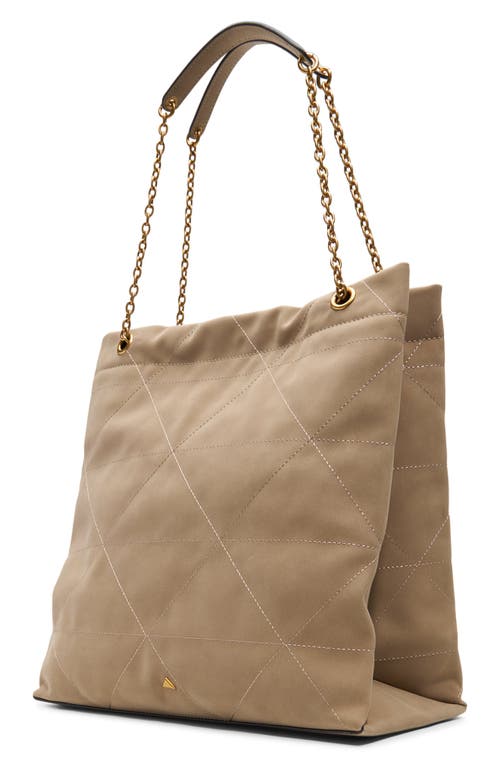 Aldo Morganex Quilted Faux Leather Tote In Neutral