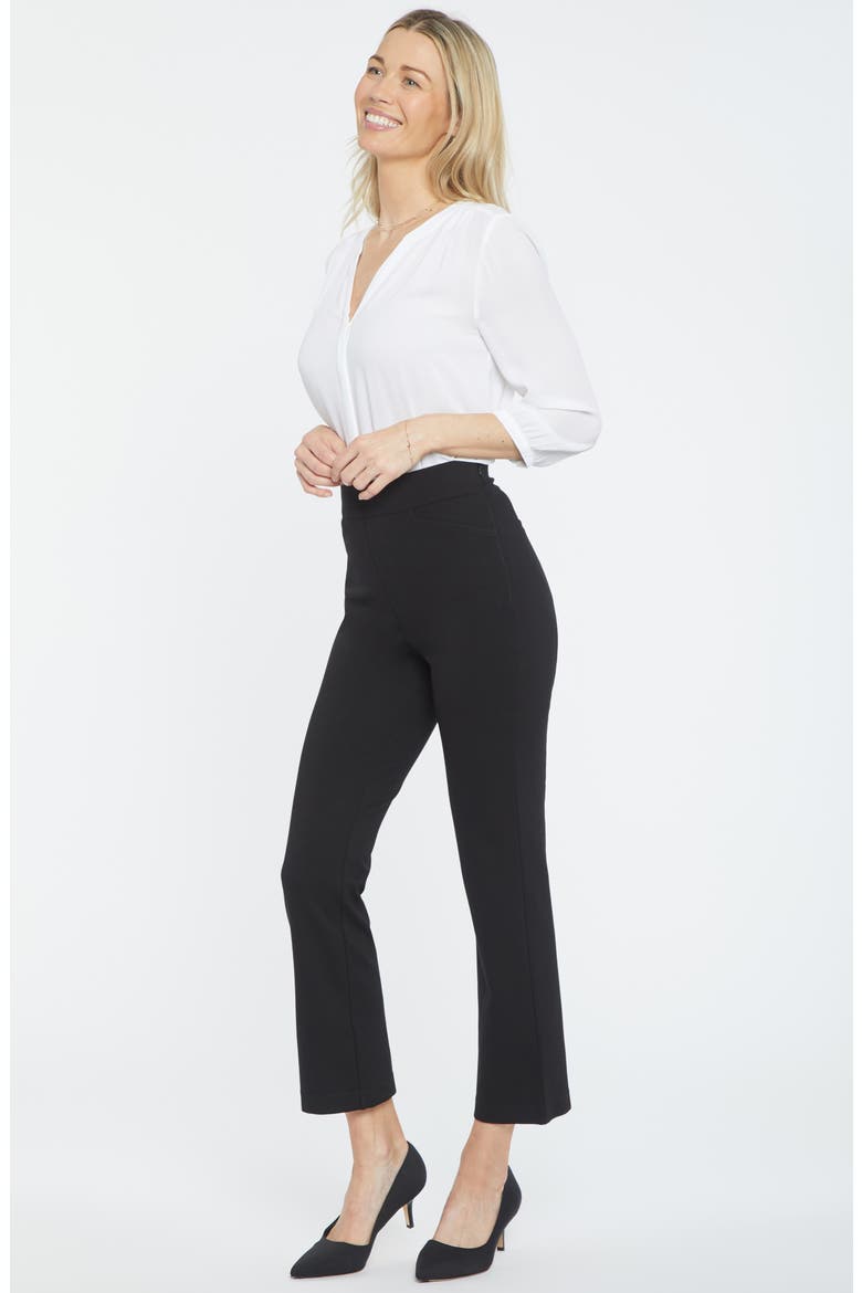 Crop Straight Leg Pants, Alternate, color, BLACK