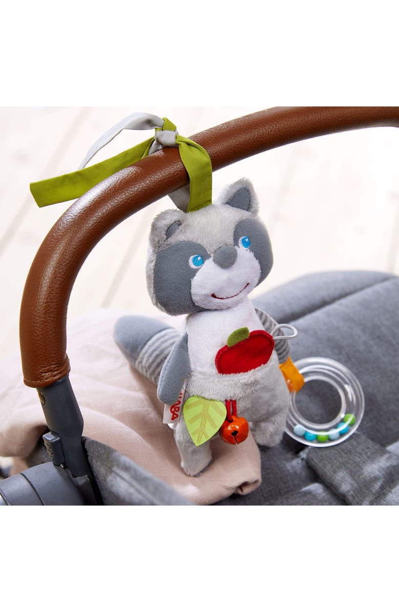 HABA Willie Raccoon Soft Dangling Figure for Crib, Stroller or Play Pen - Ages 6 Months and Up, Alternate, color, 
