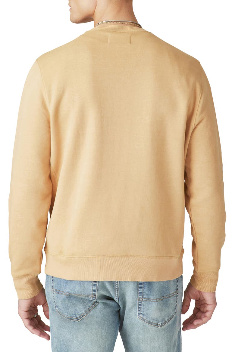 Terry Crewneck Sweatshirt, Alternate, color, BUCKTHORN BROWN