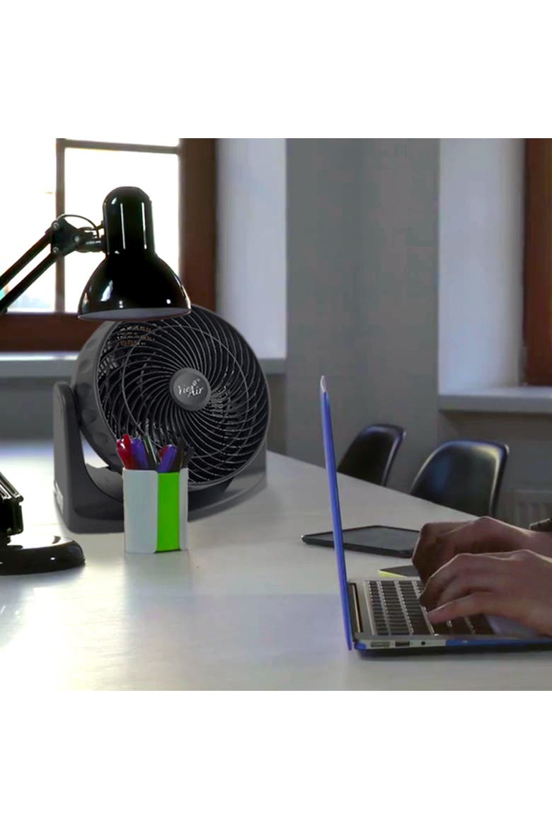 8 Inch High Velocity Wall Mountable Turbo Desk and Floor Fan, Alternate, color, Black