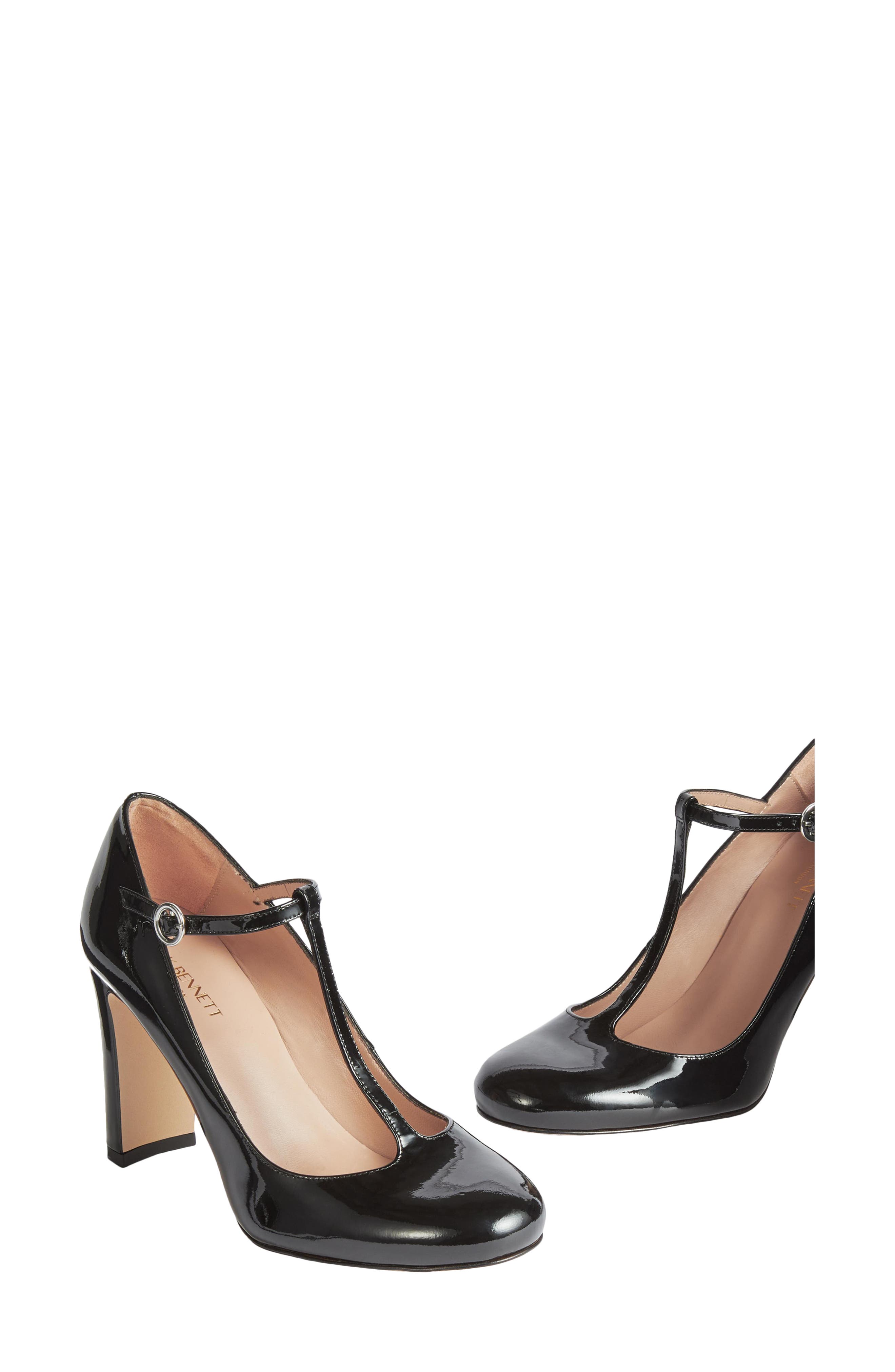 LK Bennett Annalise T-Strap Pump, Alternate, color, Black