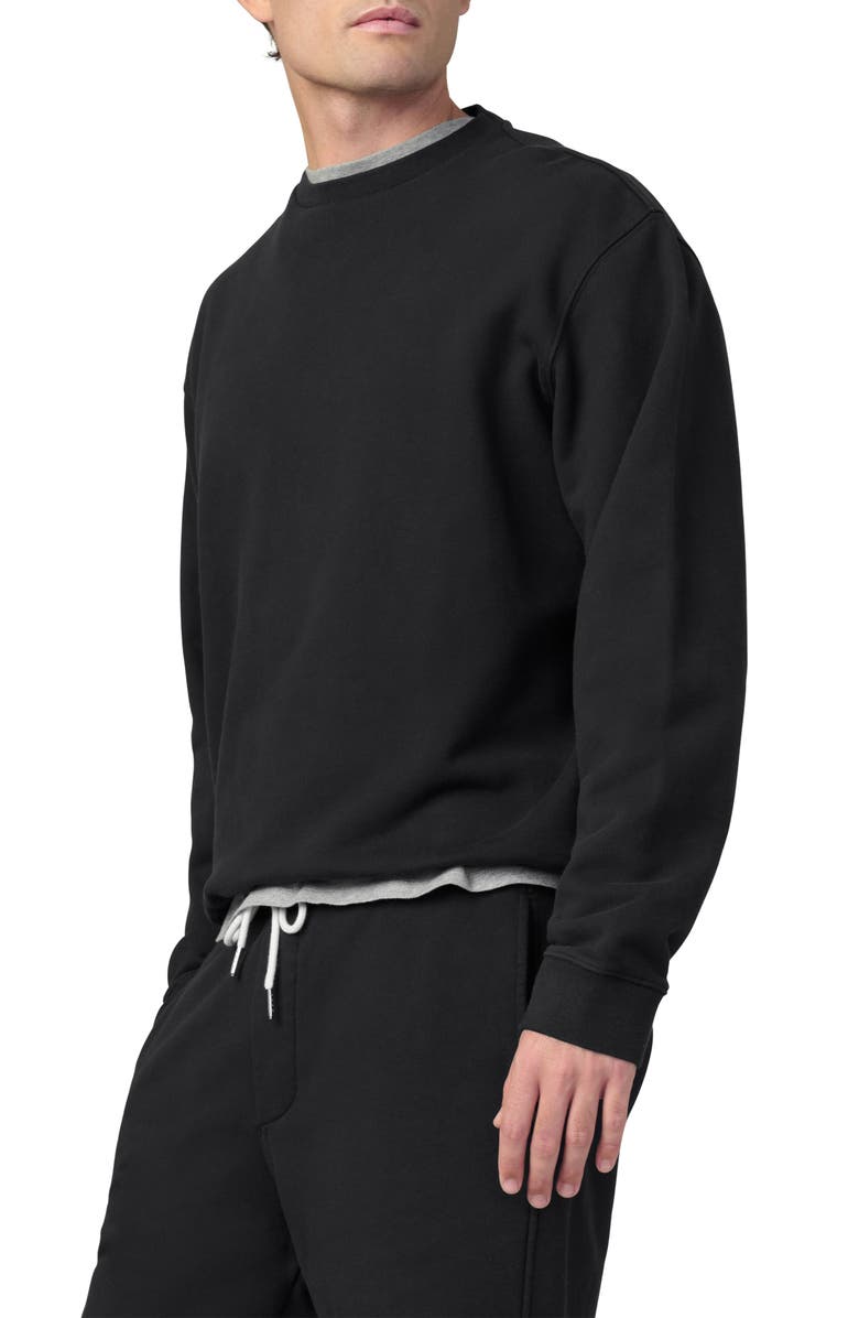 Joe's Bespoke Cotton Sweatshirt, Alternate, color, Black