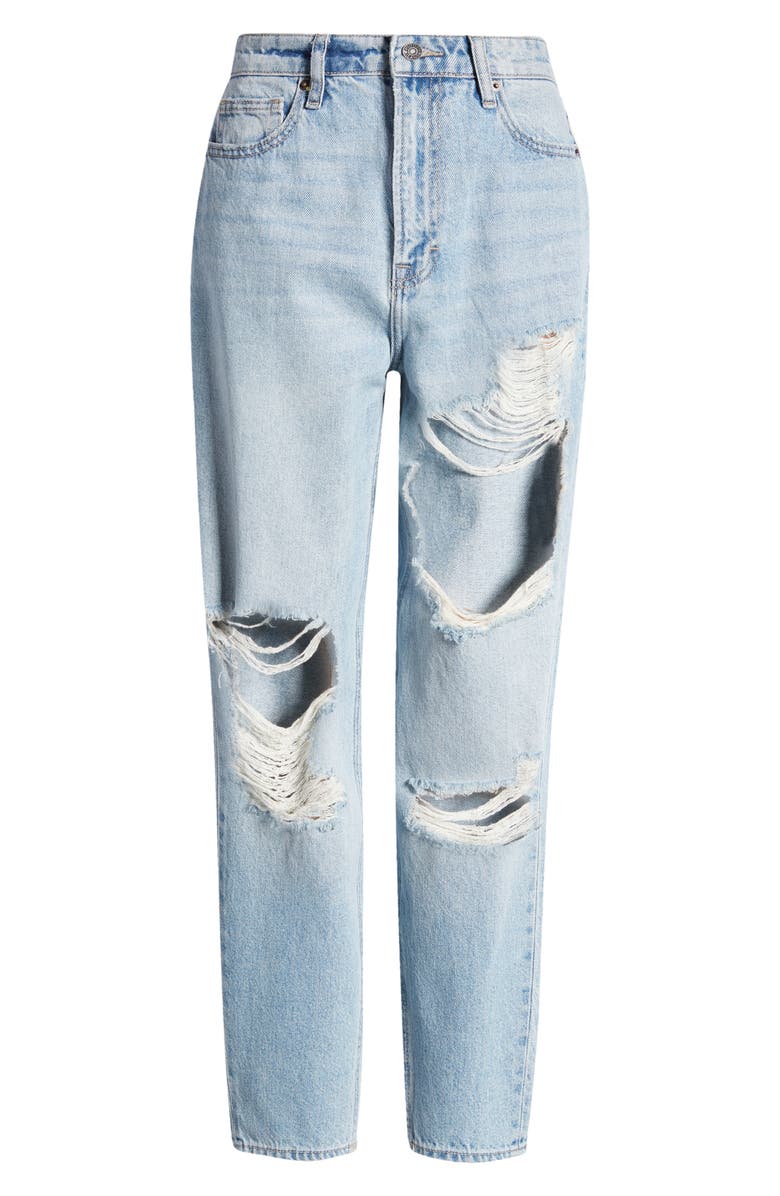 HIDDEN JEANS Distressed Tapered Mom Jeans, Alternate, color,