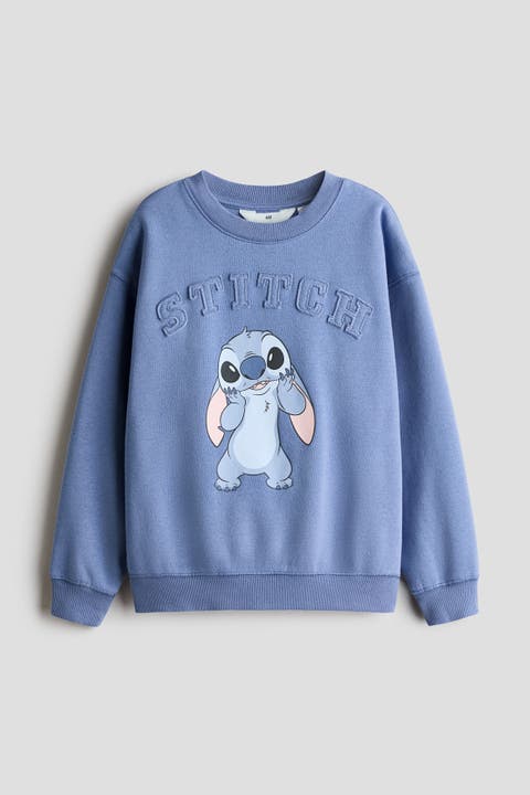 Oversized Print-motif Sweatshirt