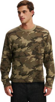 Cotton On Men's Cropped Fit Textured Long Sleeve