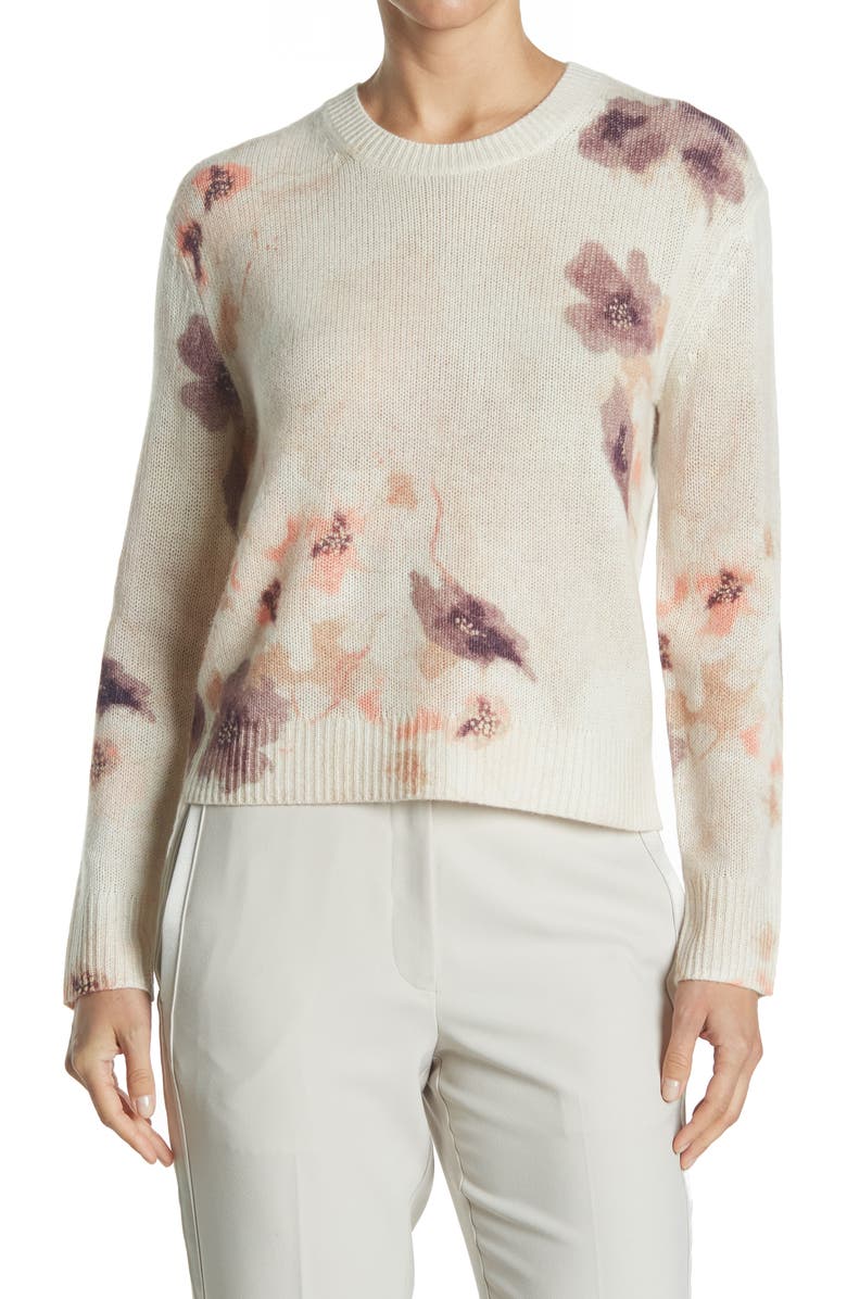 360 CASHMERE Paula Tie Dye Cashmere Pullover Sweater, Main, color, 