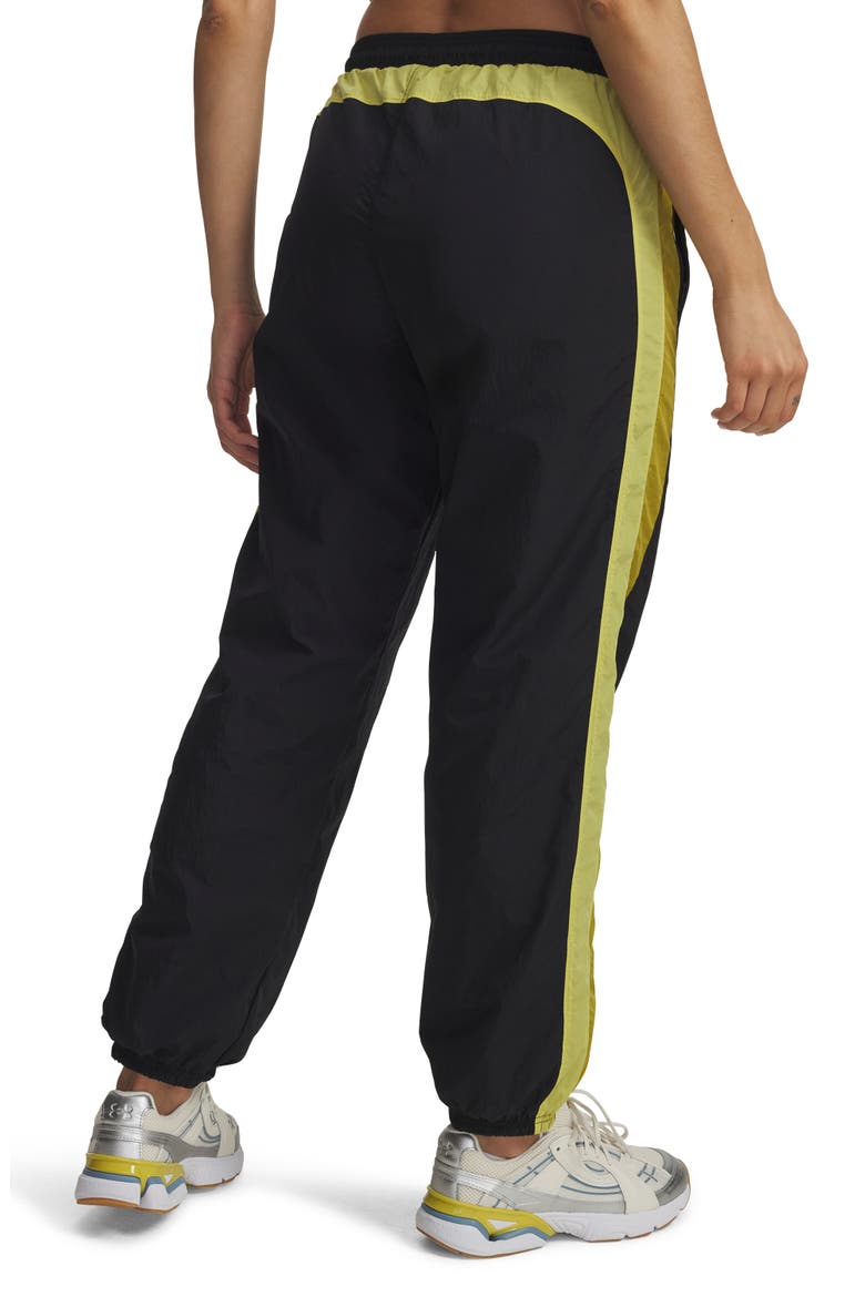 Icon Water Repellent Crinkle Pants, Alternate, color, BLACK / YELLOW / GREEN