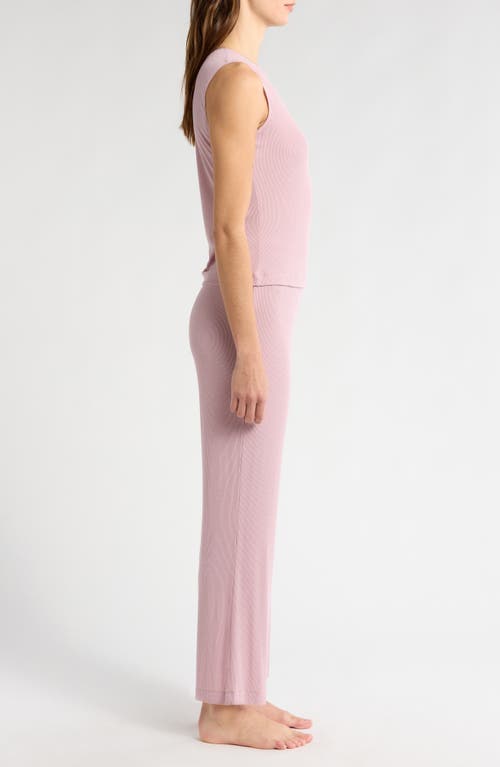 Natori Essentials Sleeveless Rib Pajamas In Rosebud