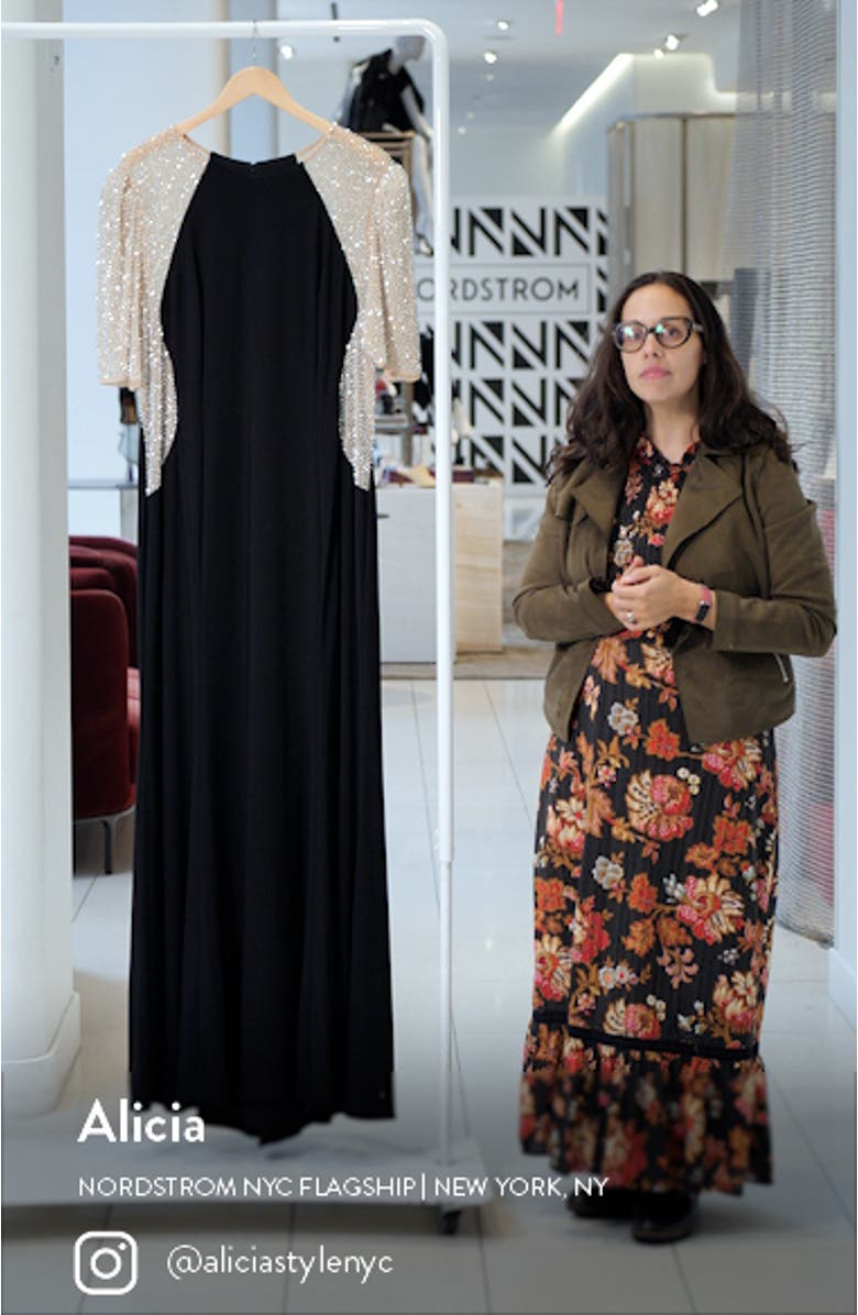 Embellished Colorblock Gown, sales video thumbnail