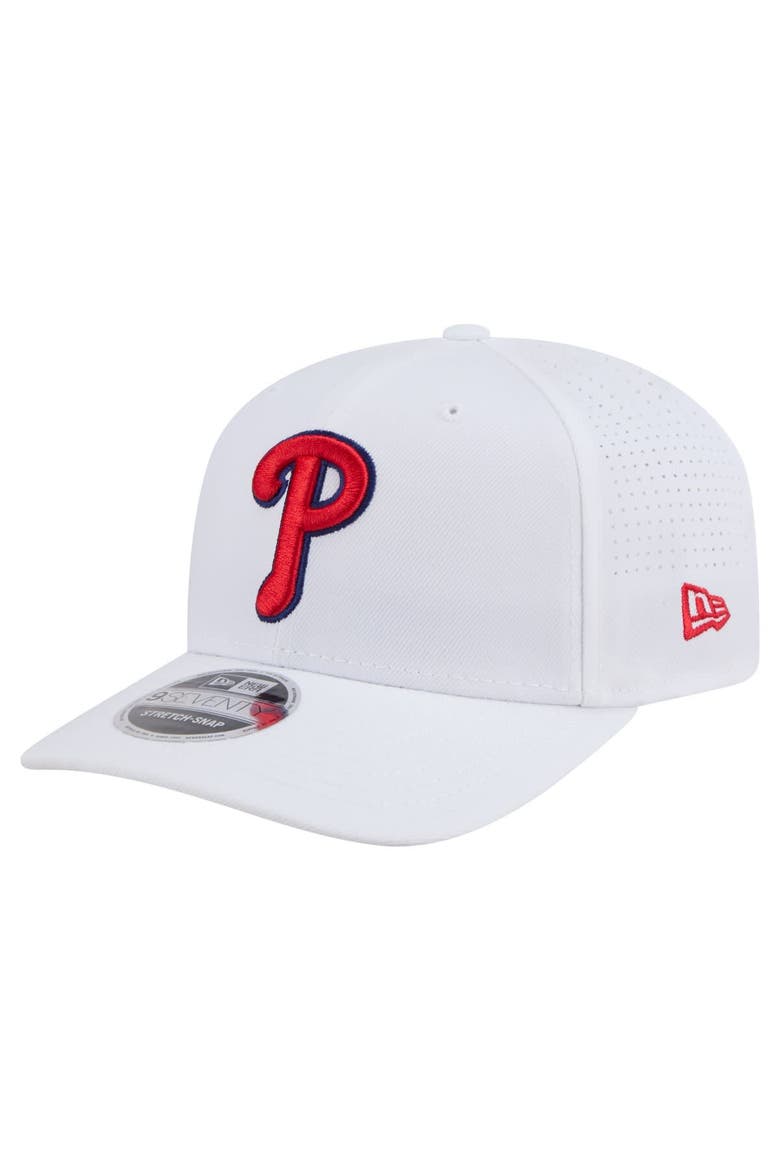 Men's New Era White Philadelphia Phillies COOLERA 9SEVENTY Adjustable Hat, Main, color, White