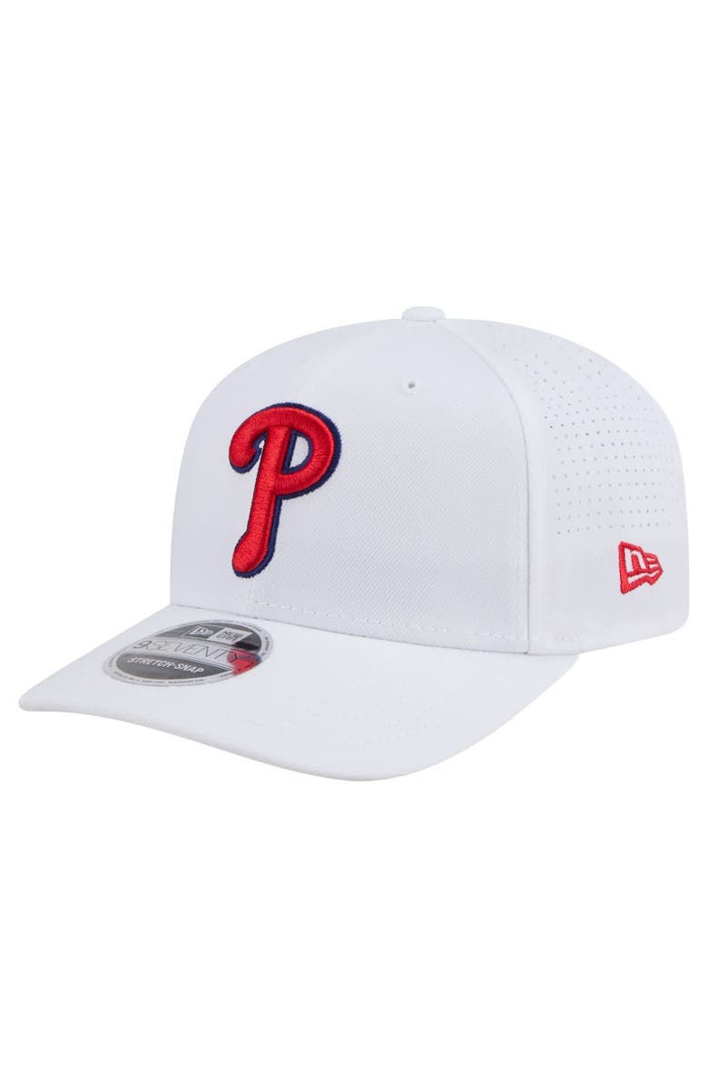 New Era Men's New Era White Philadelphia Phillies COOLERA 9SEVENTY Adjustable Hat, Main, color, White