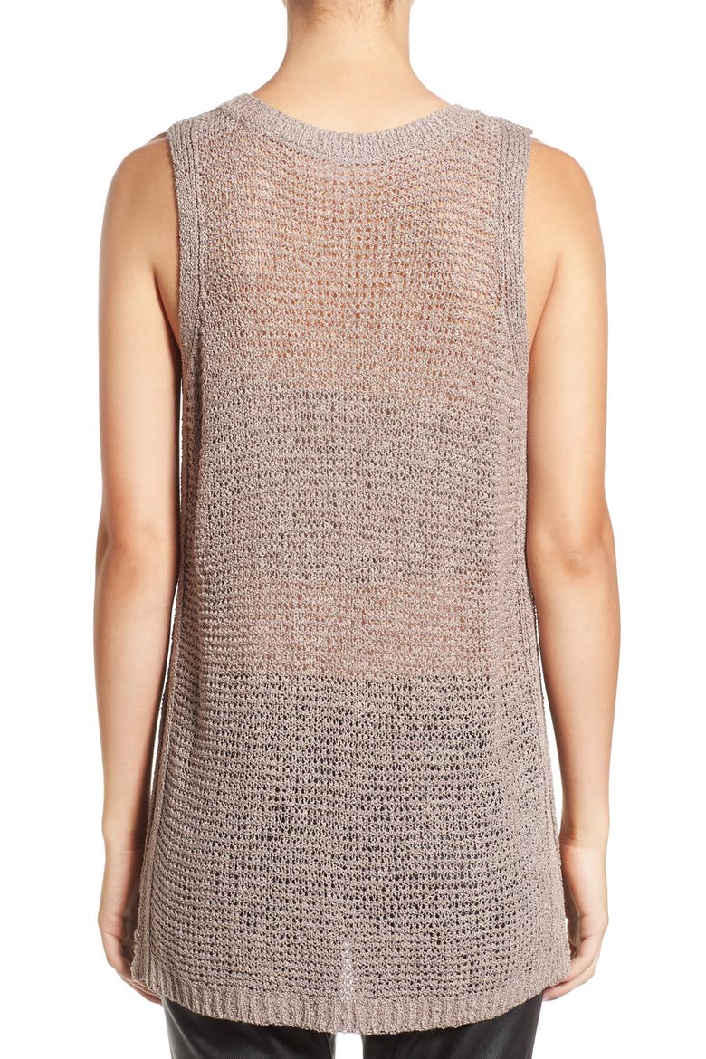 Side Slit Sweater Tank, Alternate, color, DUSTY VELVET