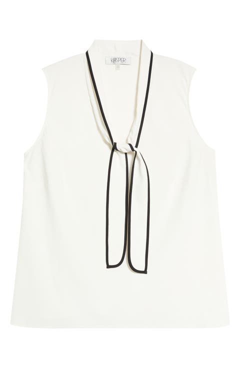 Tie Neck Sleeveless Top