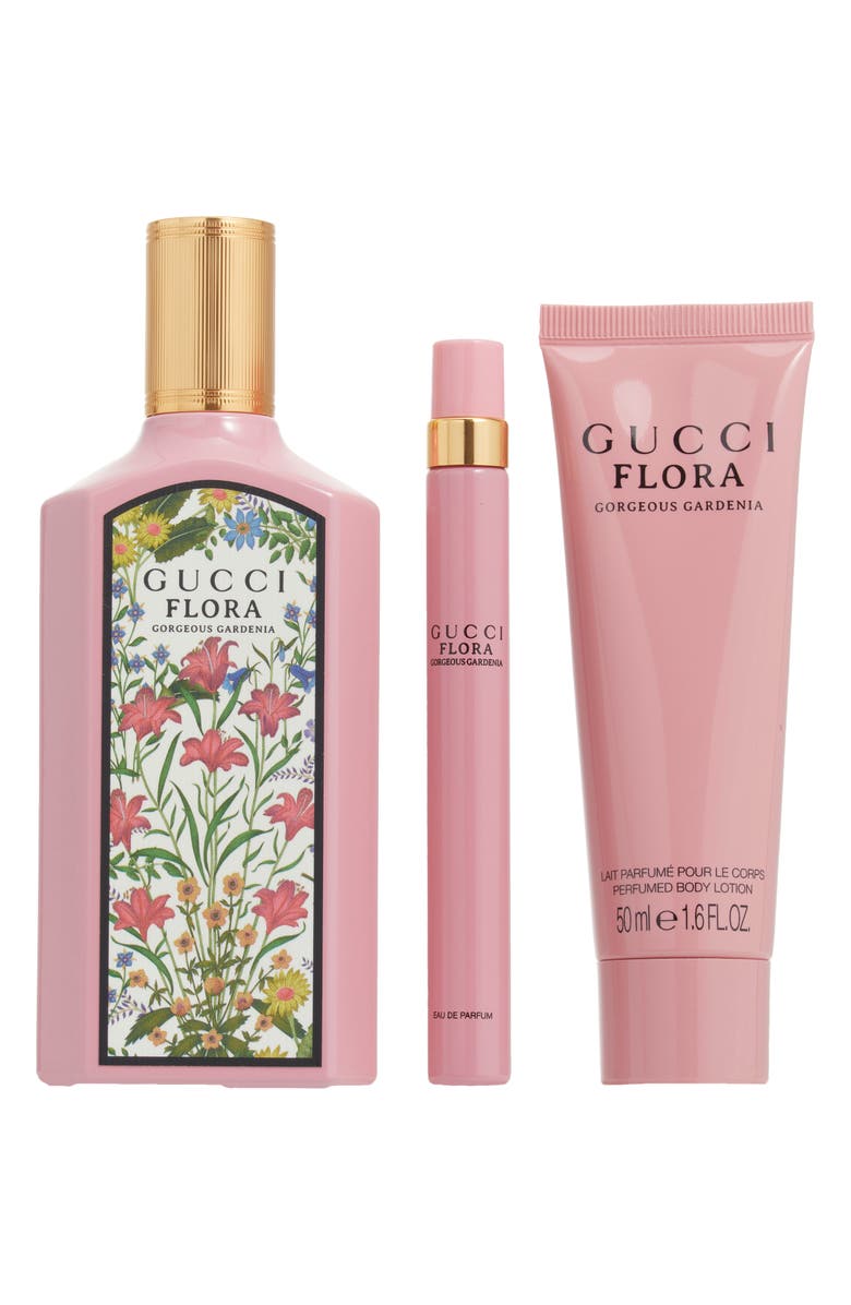 Gucci Flora Gorgeous Gardenia Eau de Parfum Gift Set $241 Value, Main, color, 