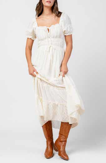 Beivy Mixed Gauze Maxi Dress