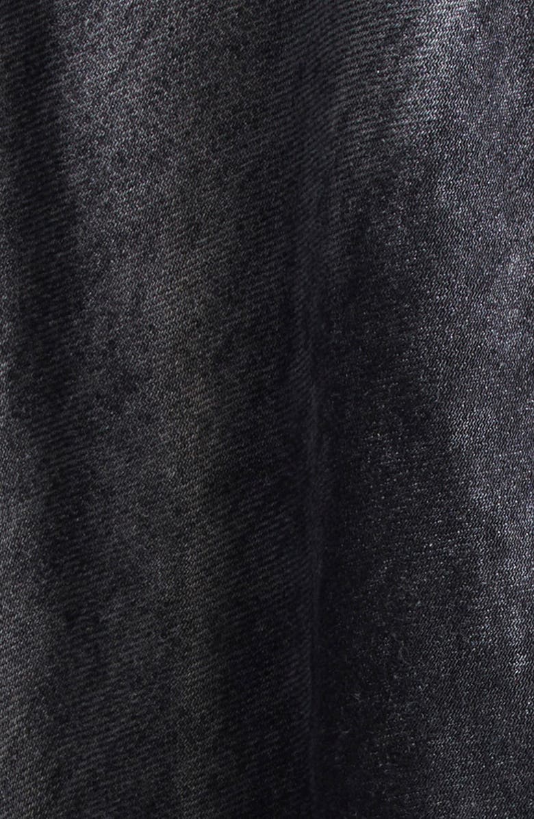 DIESEL<sup>®</sup> De-Hannie-Fsh Frayed Hem Lasered Denim Maxi Skirt, Alternate, color, Black/ Denim