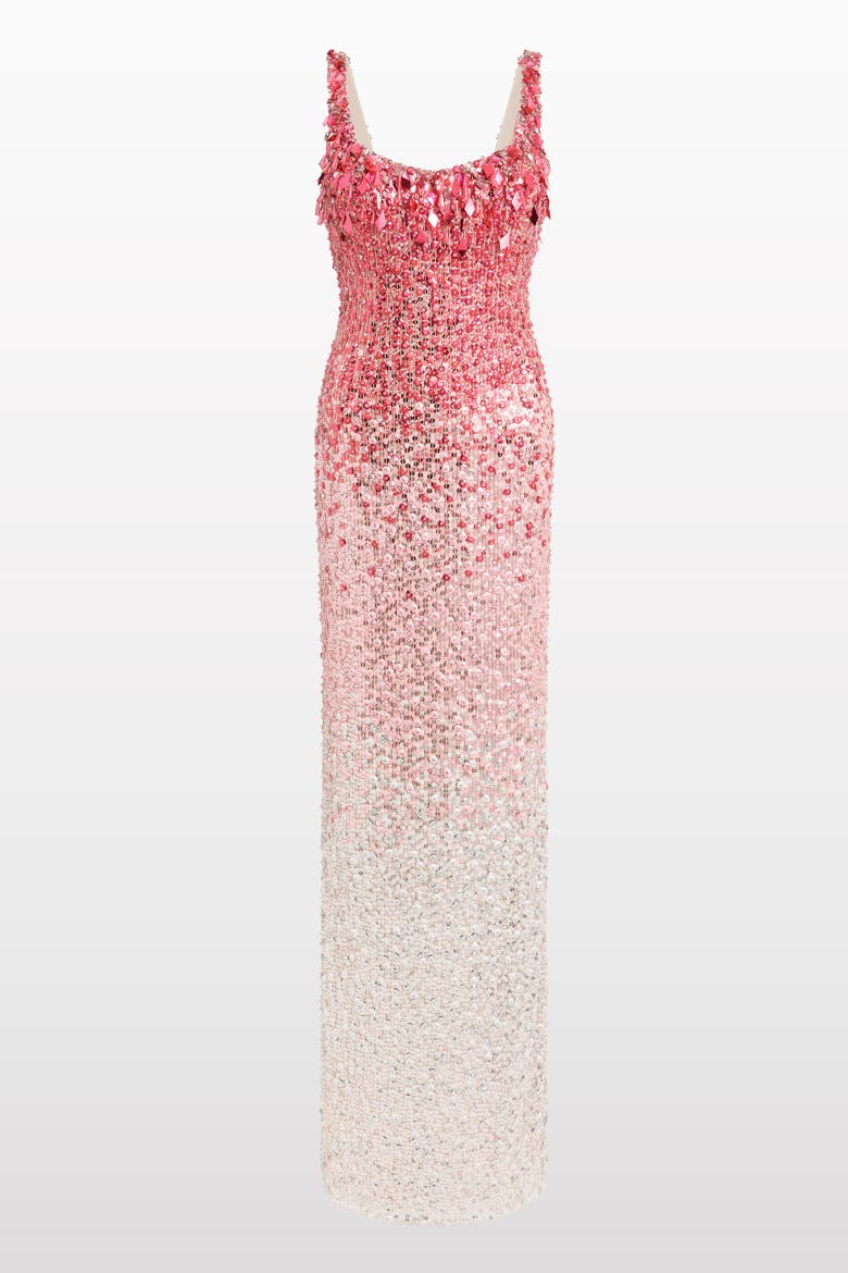 Decora Sequin-Embellished Maxi Dress, Alternate, color, Illusion