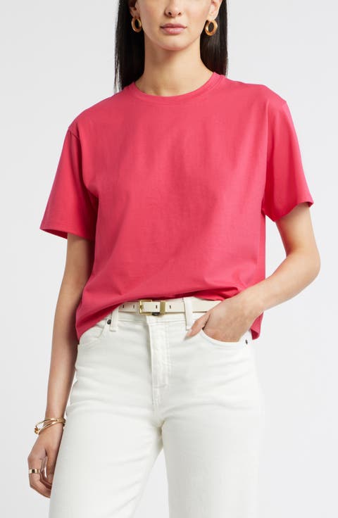 Relaxed Fit Pima Cotton Crewneck T-Shirt