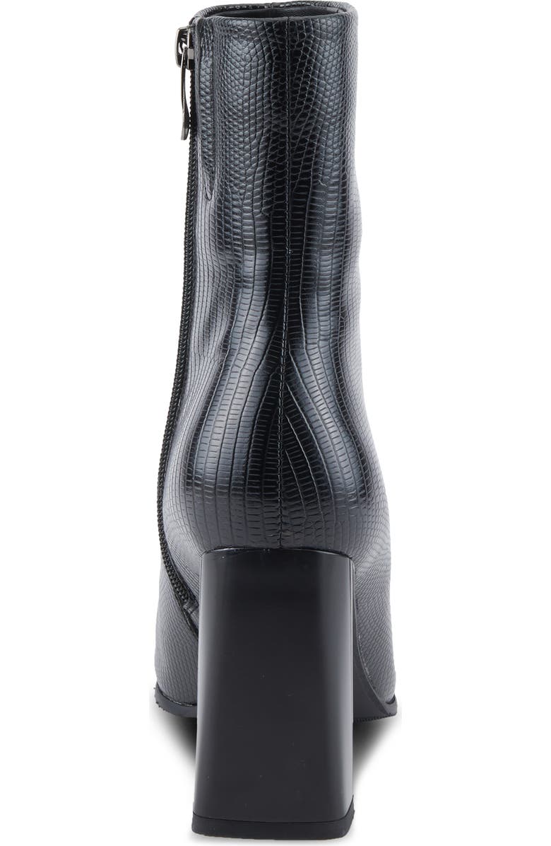 AZURA BY SPRING STEP Attention Snakeskin Embossed Bootie, Alternate, color, Black