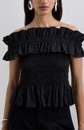 Scalpers Offshoulderpoplin Tee