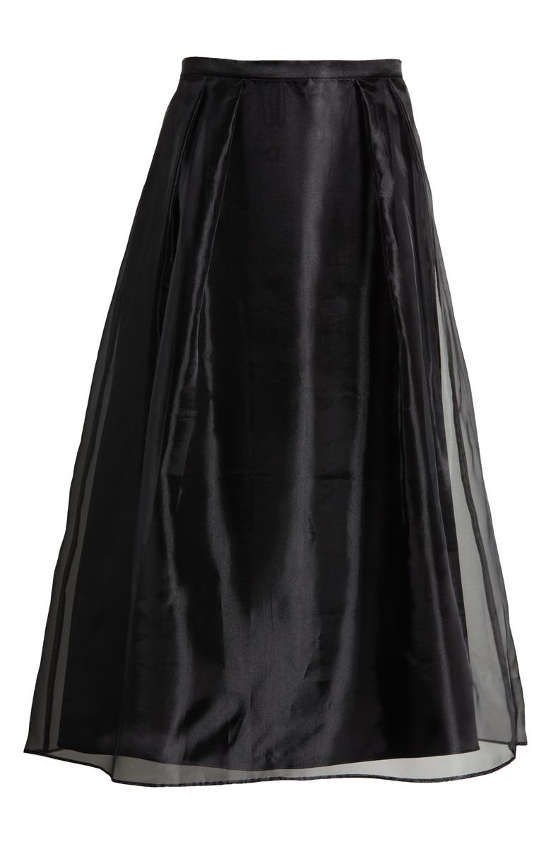 Alex Evenings Pleated Organza Overlay Skirt, Alternate, color, 