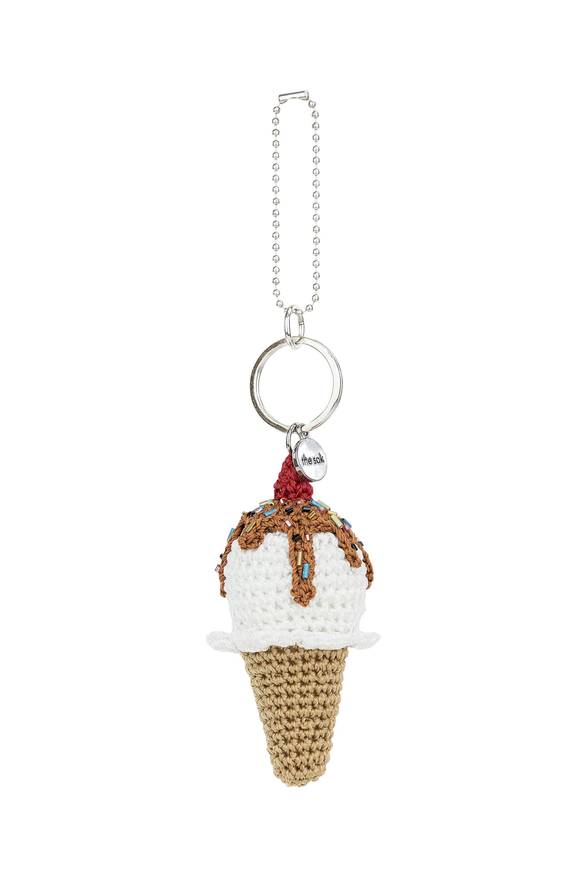 The Sak Yarnicharmz Hand Crochet Dangle - Ice Cream, Main, color, 