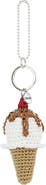The Sak Yarnicharmz Hand Crochet Dangle - Ice Cream