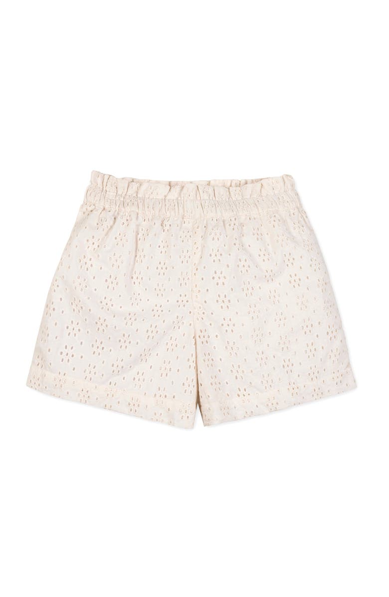 Hope & Henry Kids' Organic Eyelet Tank and Short Set, Alternate, color, Natural Eyelet