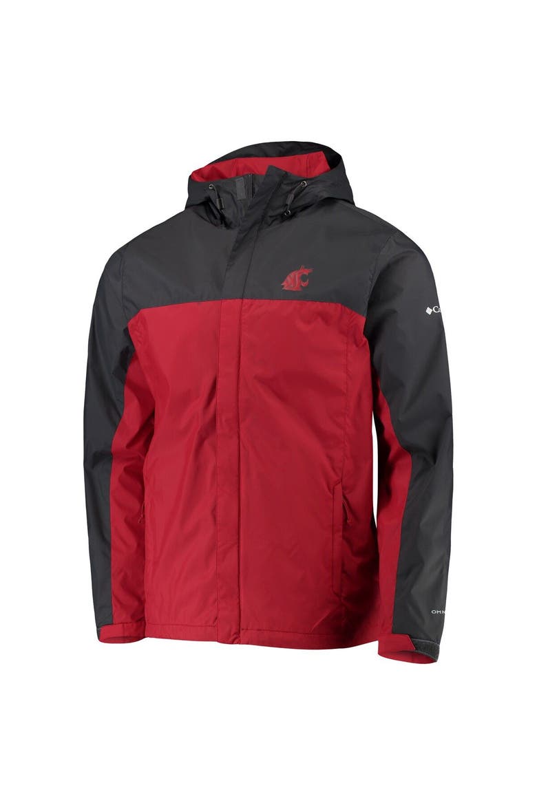 Men's Columbia Gray/Crimson Washington State Cougars Glennaker Storm Full-Zip Jacket, Alternate, color, Gray