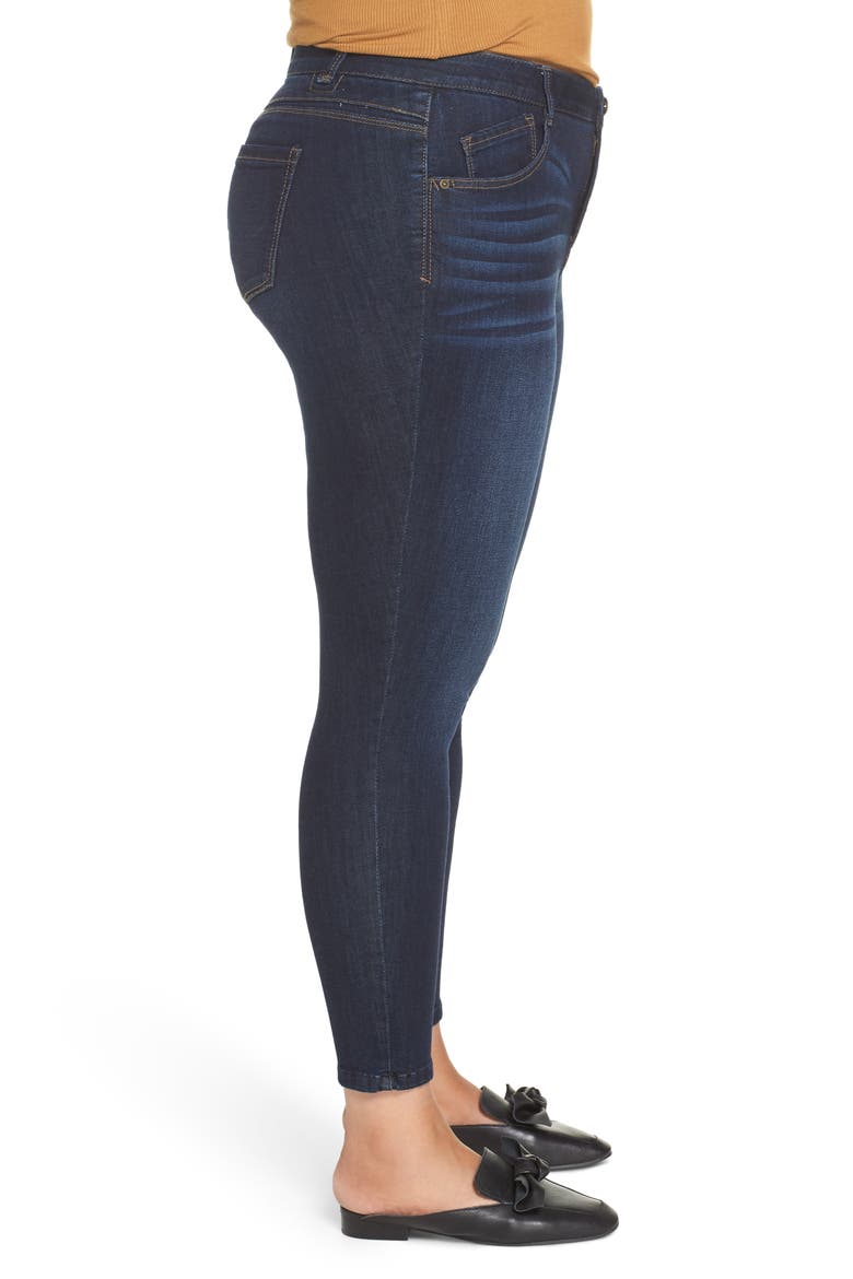 'Ab'Solution High Waist Skinny Ankle Jeans, Alternate, color, IN-INDIGO