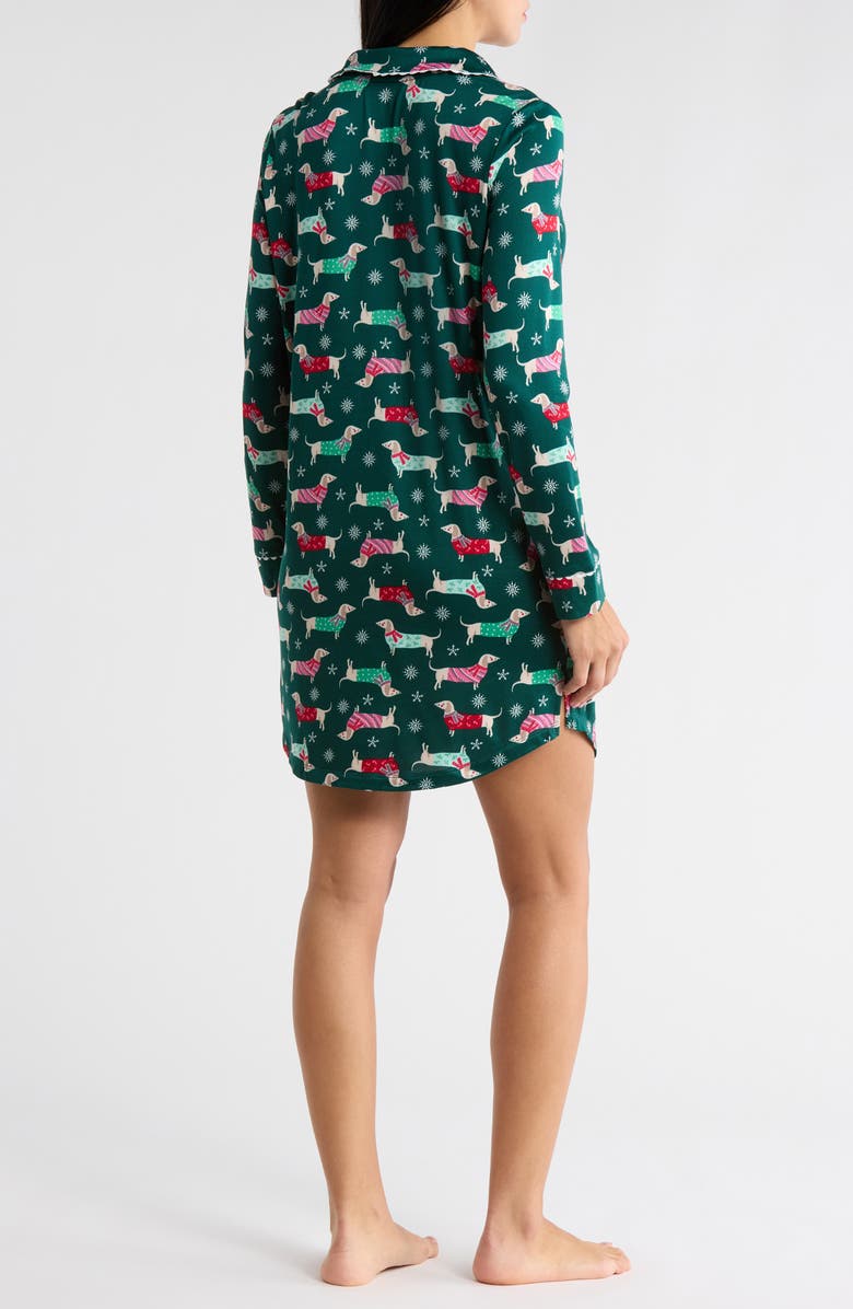 JACLYN Print Sleepshirt, Alternate, color, Xmas Doggy