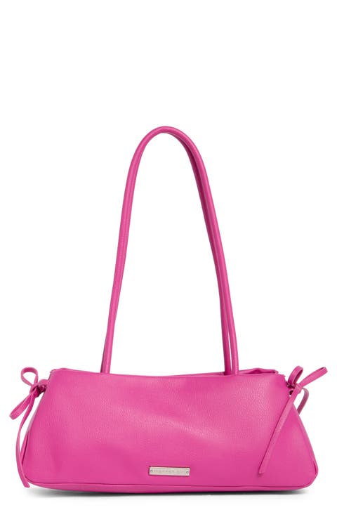 Faux Leather Shoulder Bag