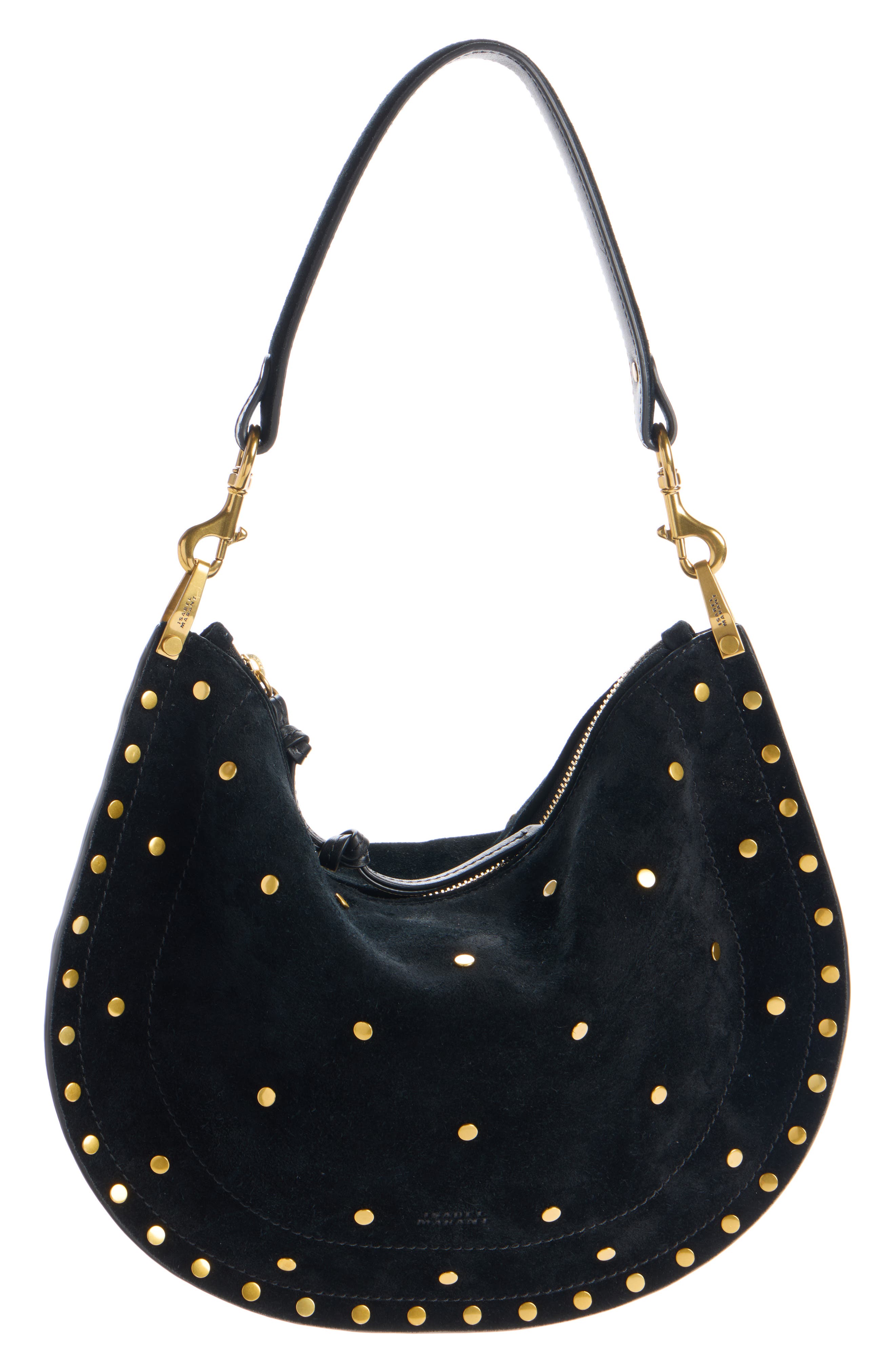 Isabel Marant Oskan Soft Zip Hobo Bag, Alternate, color, 