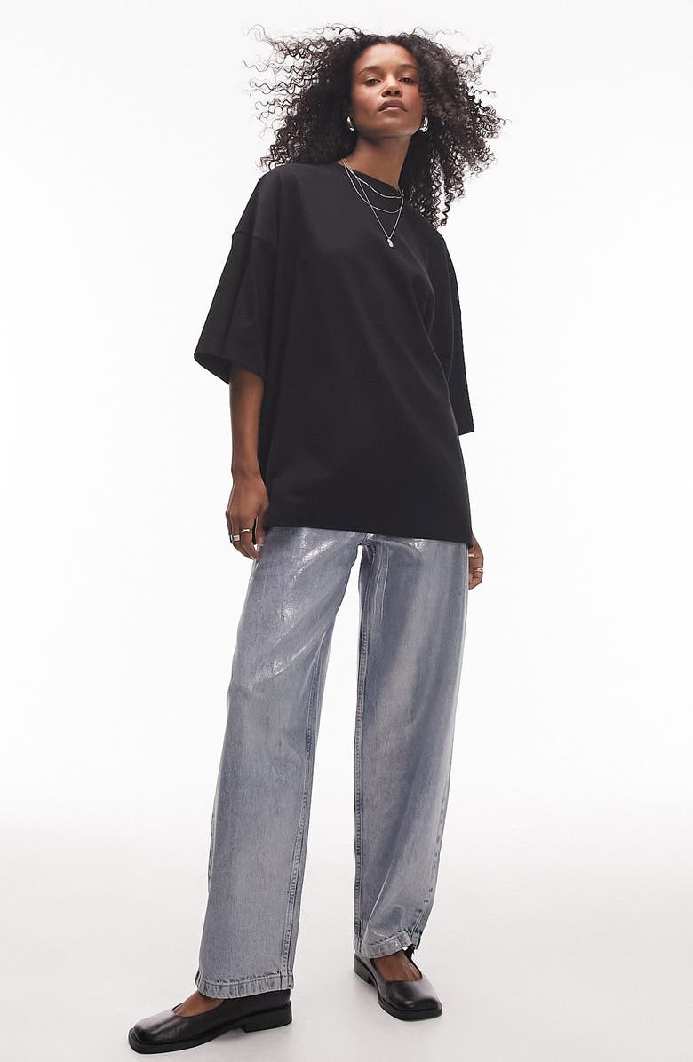 Topshop Oversize Drop Shoulder T-Shirt, Main, color,