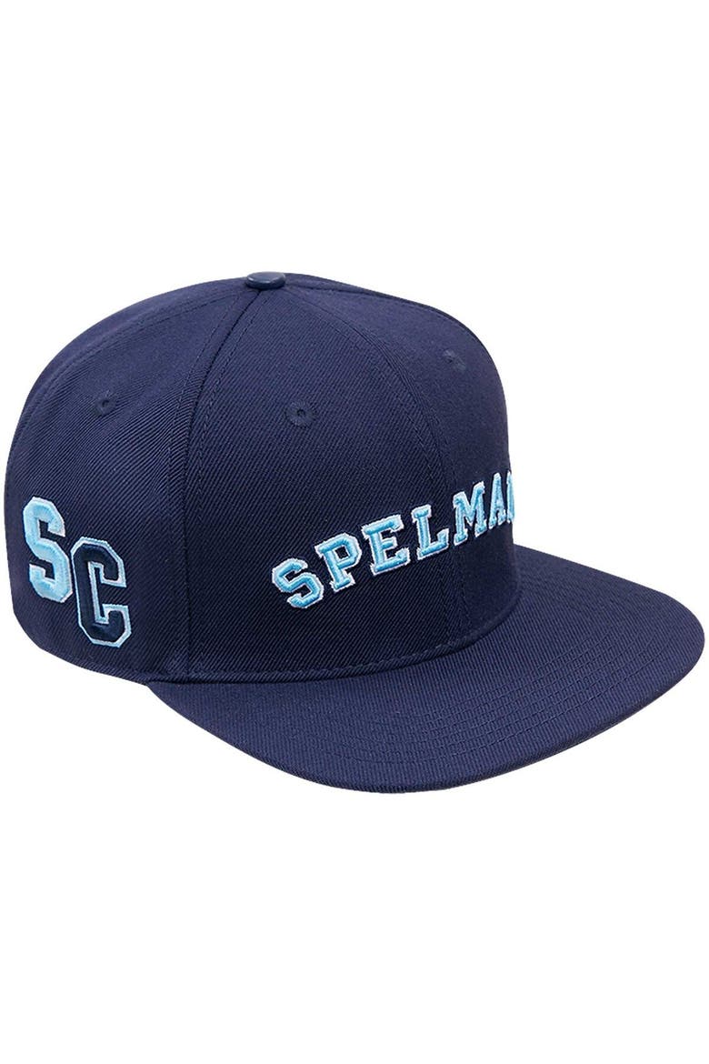 Men's Pro Standard  Navy Spelman College Jaguars Evergreen Spelman Snapback Hat, Main, color, Navy