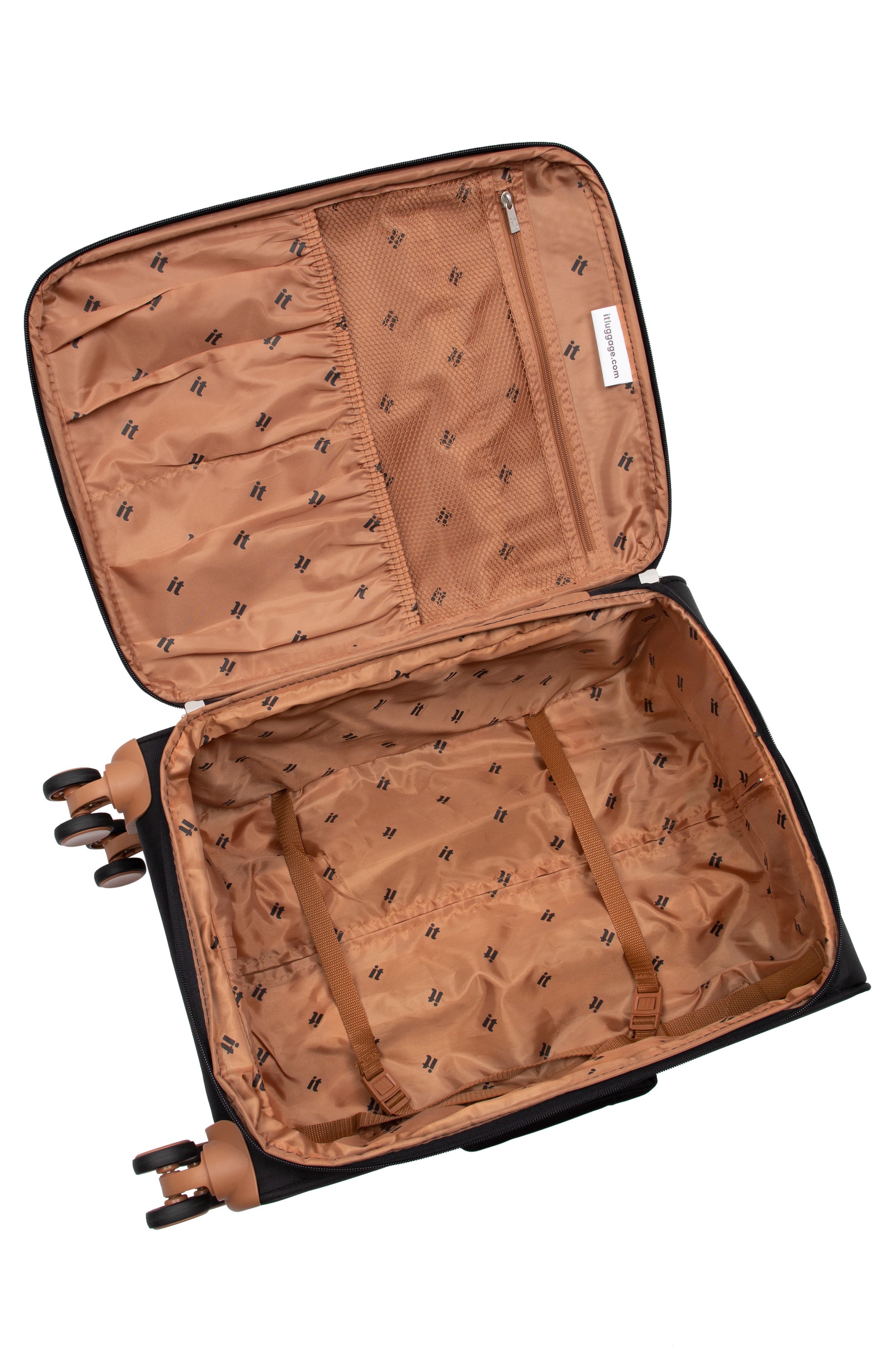 IT LUGGAGE Fusional 15-Inch Carry-On Suitcase, Alternate, color, Black