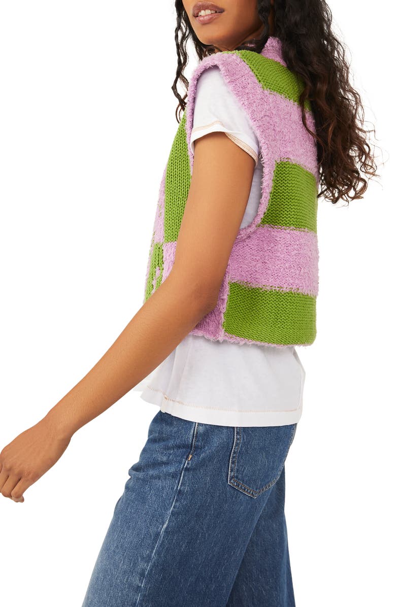 Free People Diamonds for Days Sweater Vest, Alternate, color,