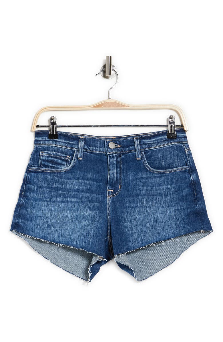 L'AGENCE Audrey Cutoff Denim Shorts, Alternate, color,