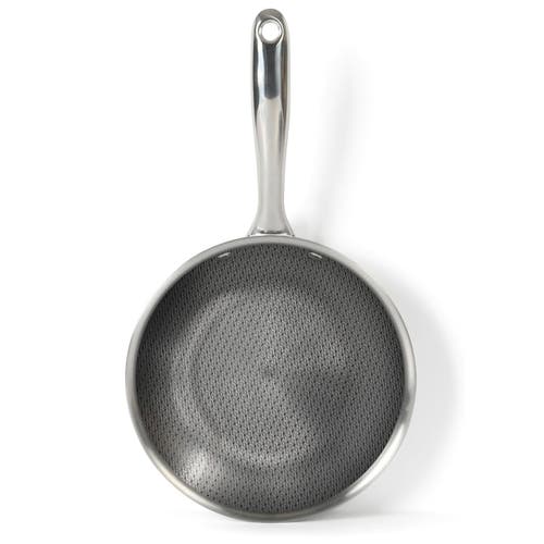 Oster Modessa 8 Inch Nonstick Triply Stainless Steel Frying Pan In Silver
